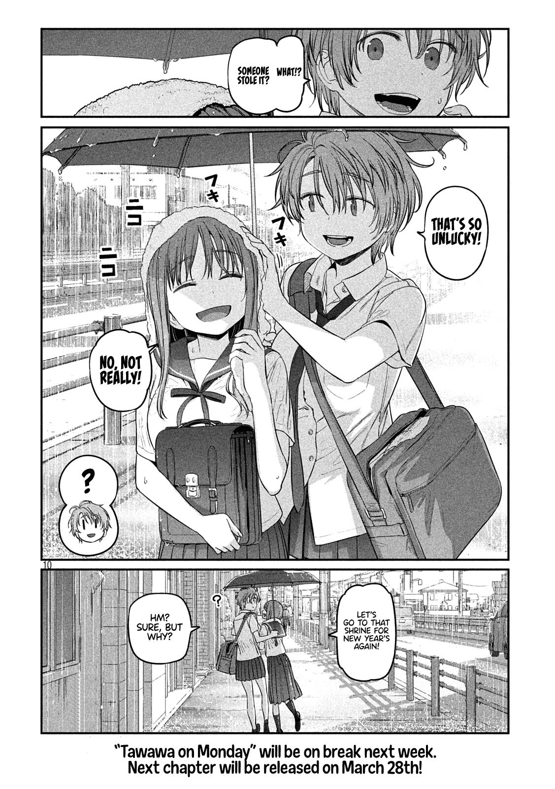 Getsuyoubi no Tawawa (Serialization) Chapter 42 page 10 - Chapter 42: Imouto-chan, Part 1