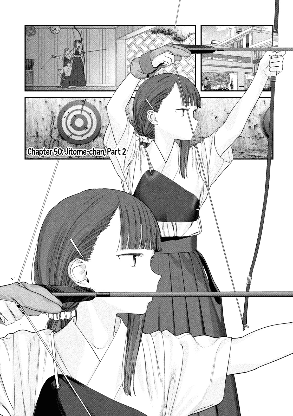 Getsuyoubi no Tawawa (Serialization) Chapter 50 page 1 - Chapter 50: Jitome-chan, Part 2