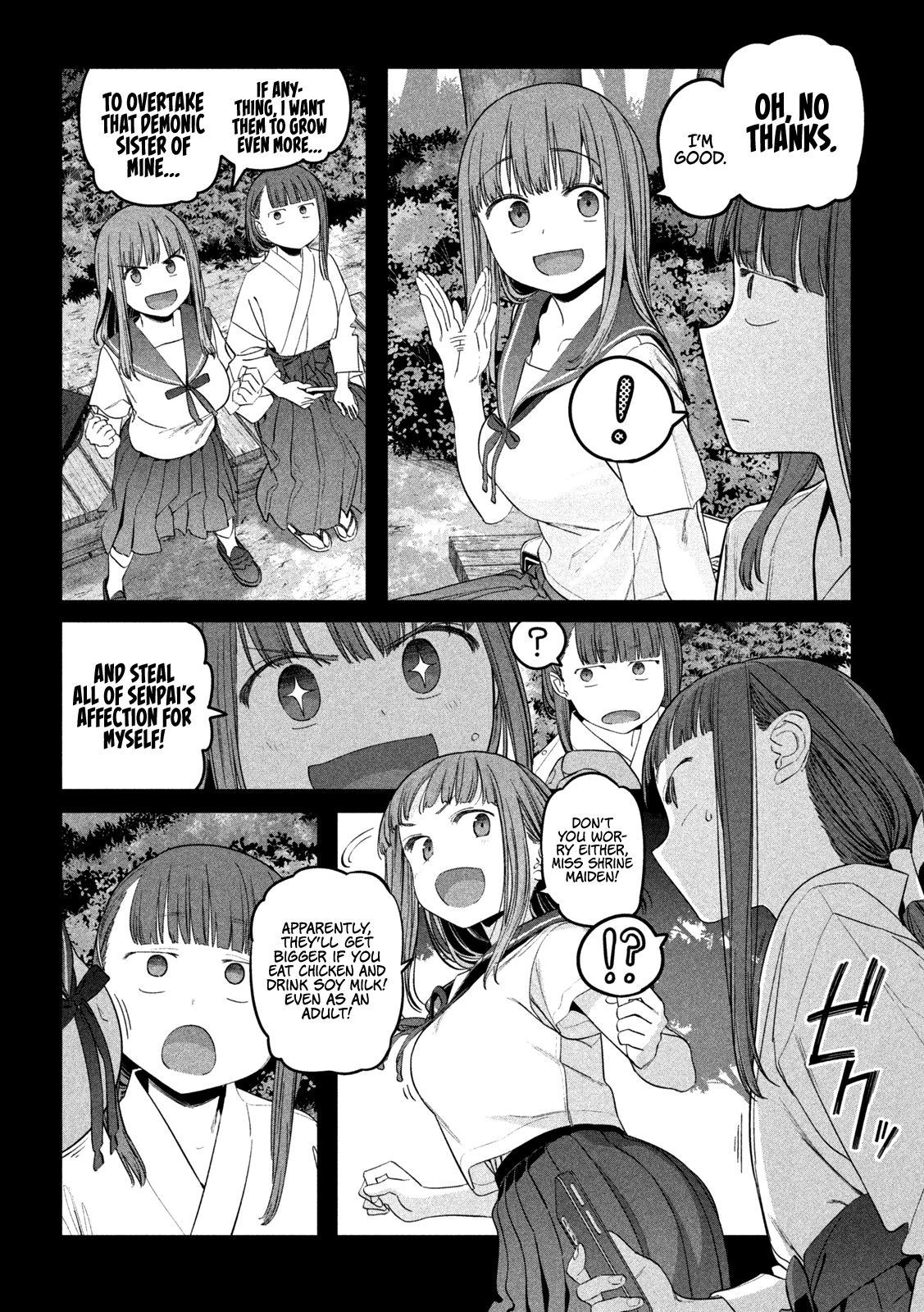 Getsuyoubi no Tawawa (Serialization) Chapter 50 page 6 - Chapter 50: Jitome-chan, Part 2