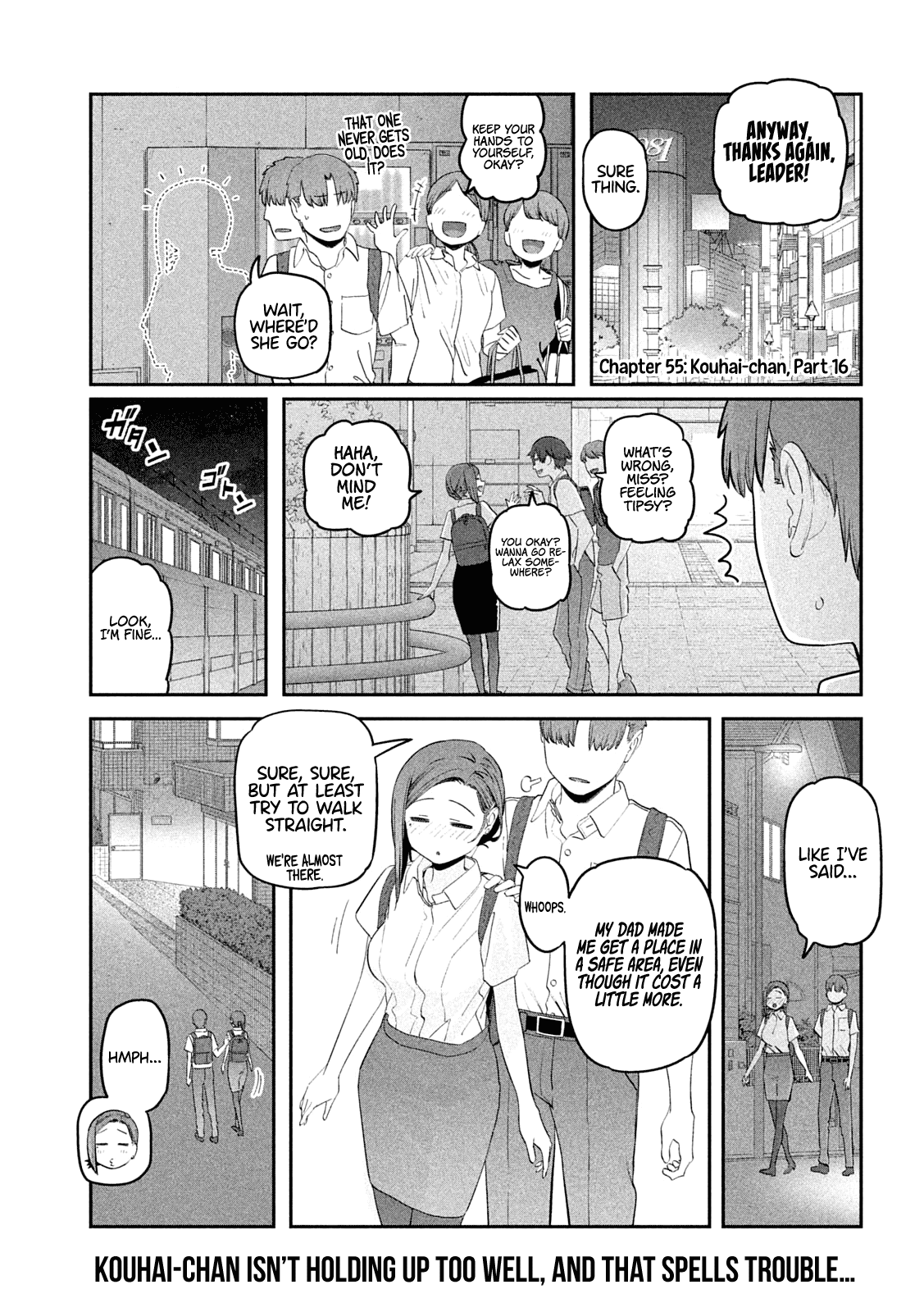 Getsuyoubi no Tawawa (Serialization) Chapter 55 page 1 - Chapter 55: Kouhai-chan, Part 16