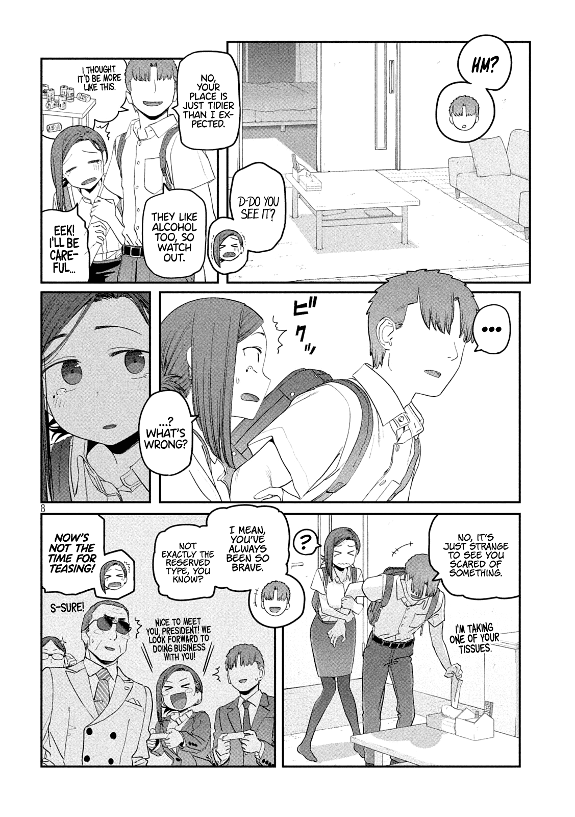Getsuyoubi no Tawawa (Serialization) Chapter 55 page 8 - Chapter 55: Kouhai-chan, Part 16
