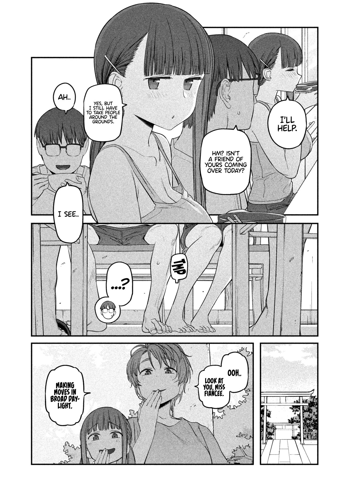 Getsuyoubi no Tawawa (Serialization) Chapter 63 page 4 - Chapter 63: Jitome-chan, Part 7