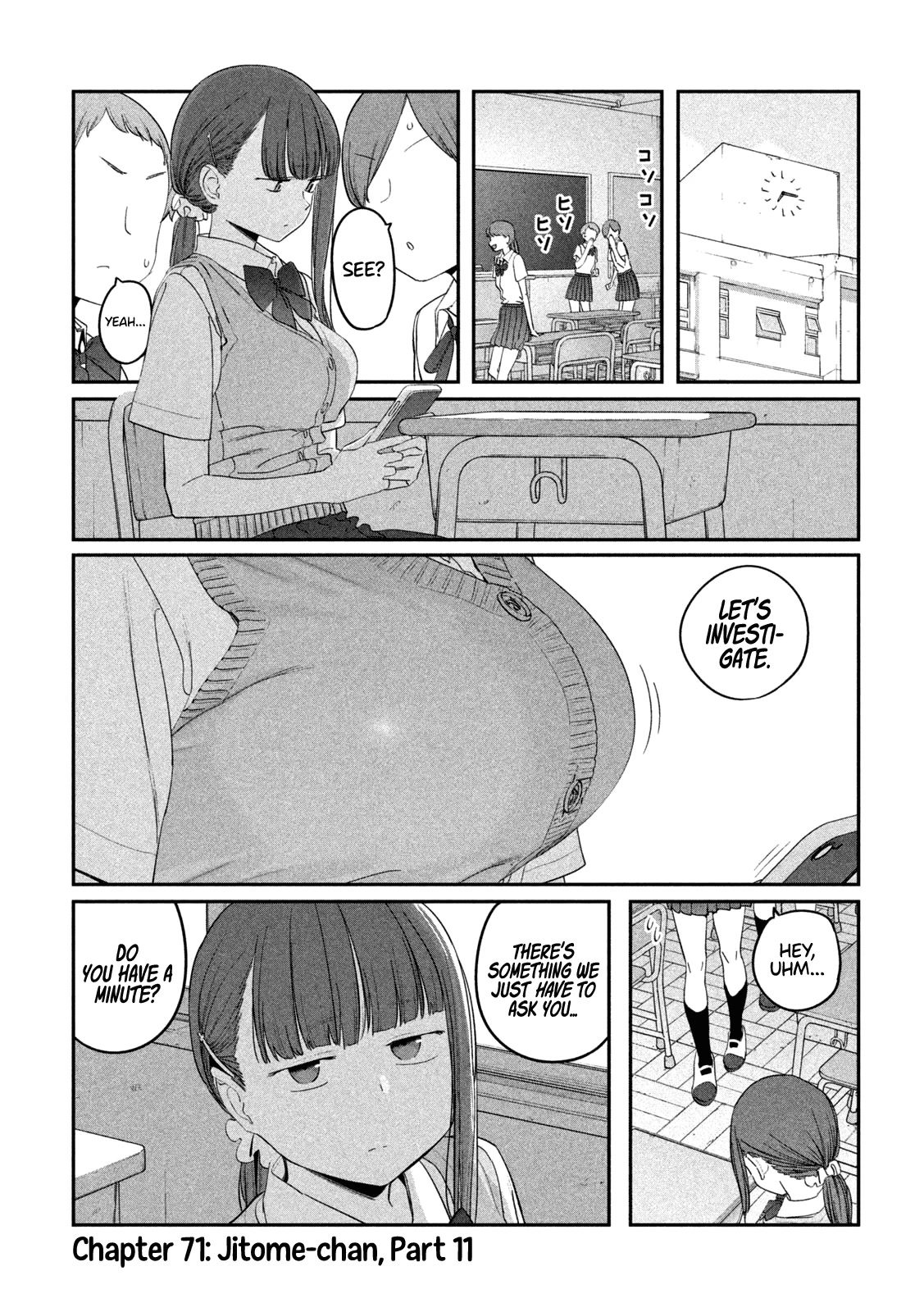 Getsuyoubi no Tawawa (Serialization) Chapter 71 page 2 - Chapter 71: Jitome-chan, Part 11