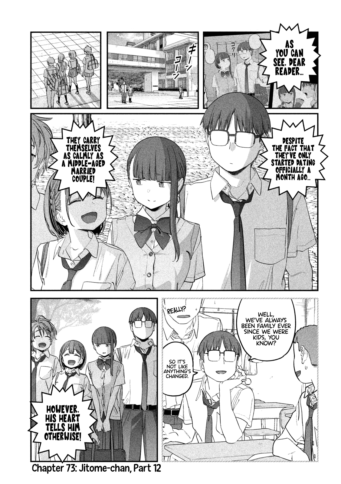 Getsuyoubi no Tawawa (Serialization) Chapter 73 page 2 - Chapter 73: Jitome-chan, Part 12