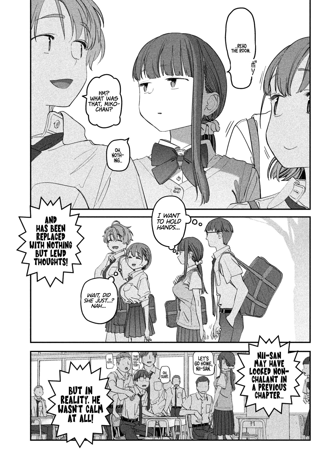 Getsuyoubi no Tawawa (Serialization) Chapter 73 page 6 - Chapter 73: Jitome-chan, Part 12