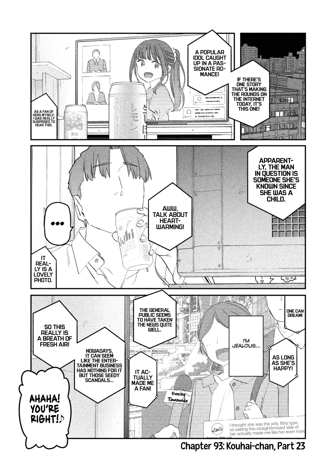 Getsuyoubi no Tawawa (Serialization) Chapter 93 page 2 - Chapter 93: Kouhai-chan, Part 23