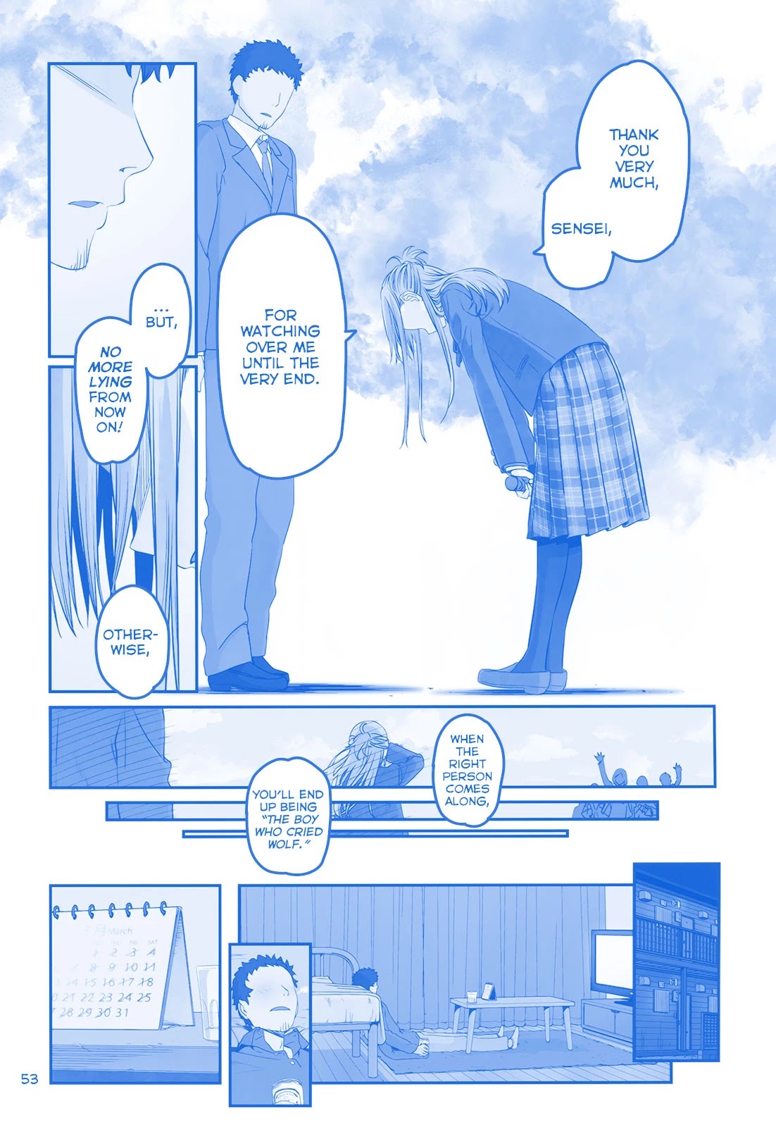 Getsuyoubi no Tawawa Chapter 12 page 17 - Chapter 12: Part IV: Maegami-chan (Bangs) Manga
