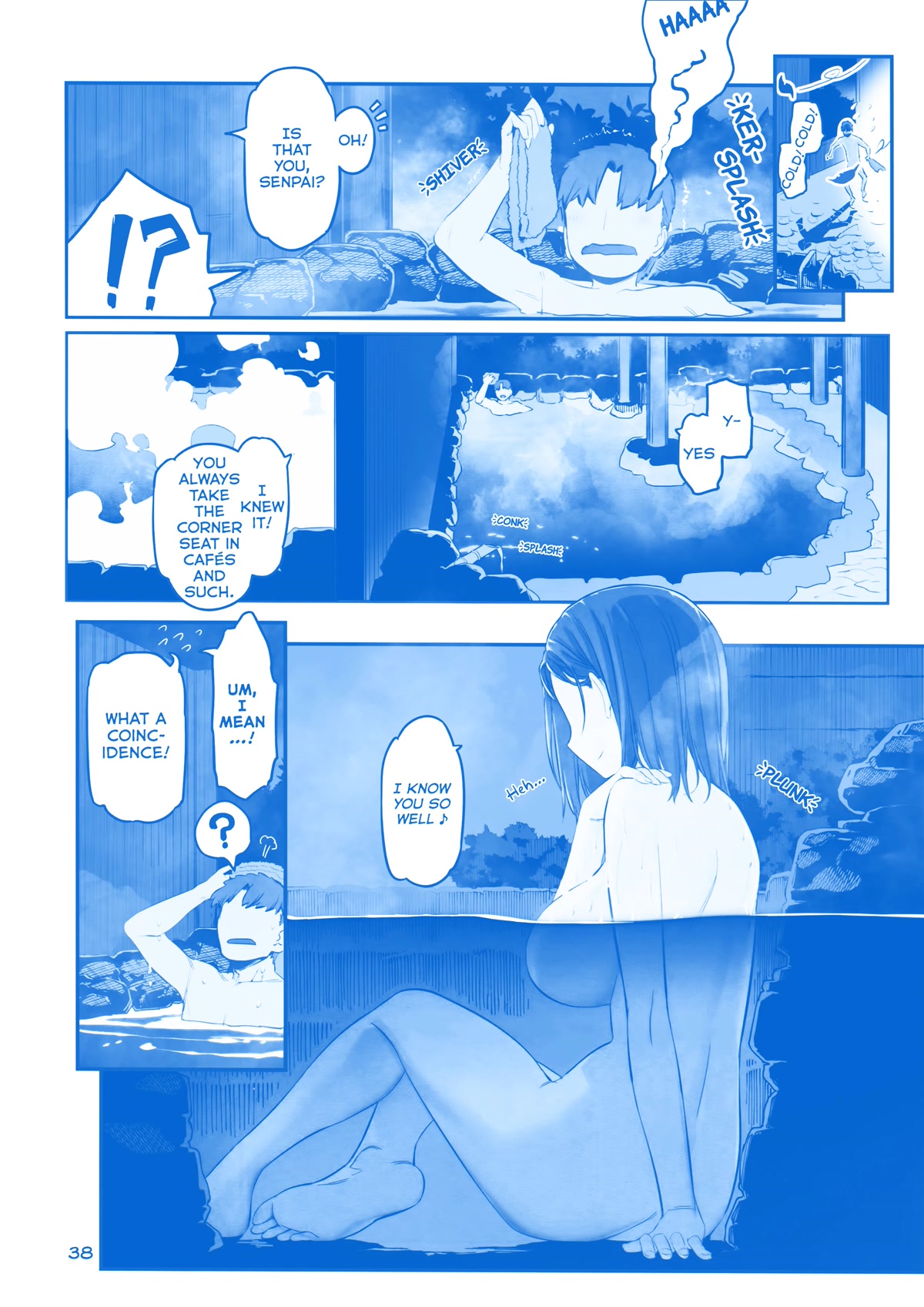 Getsuyoubi no Tawawa Chapter 29 page 10 - Chapter 29: Part IX - Manga: "Kouhai-chan and the Hot Spring"