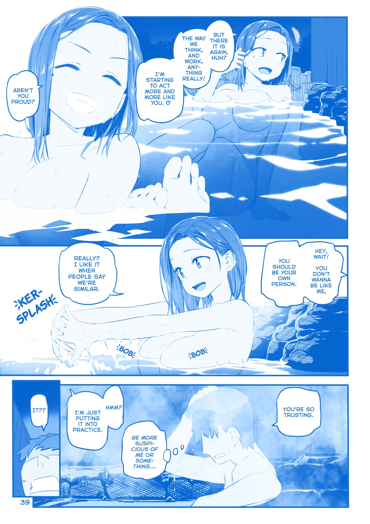 Getsuyoubi no Tawawa Chapter 29 page 11 - Chapter 29: Part IX - Manga: "Kouhai-chan and the Hot Spring"