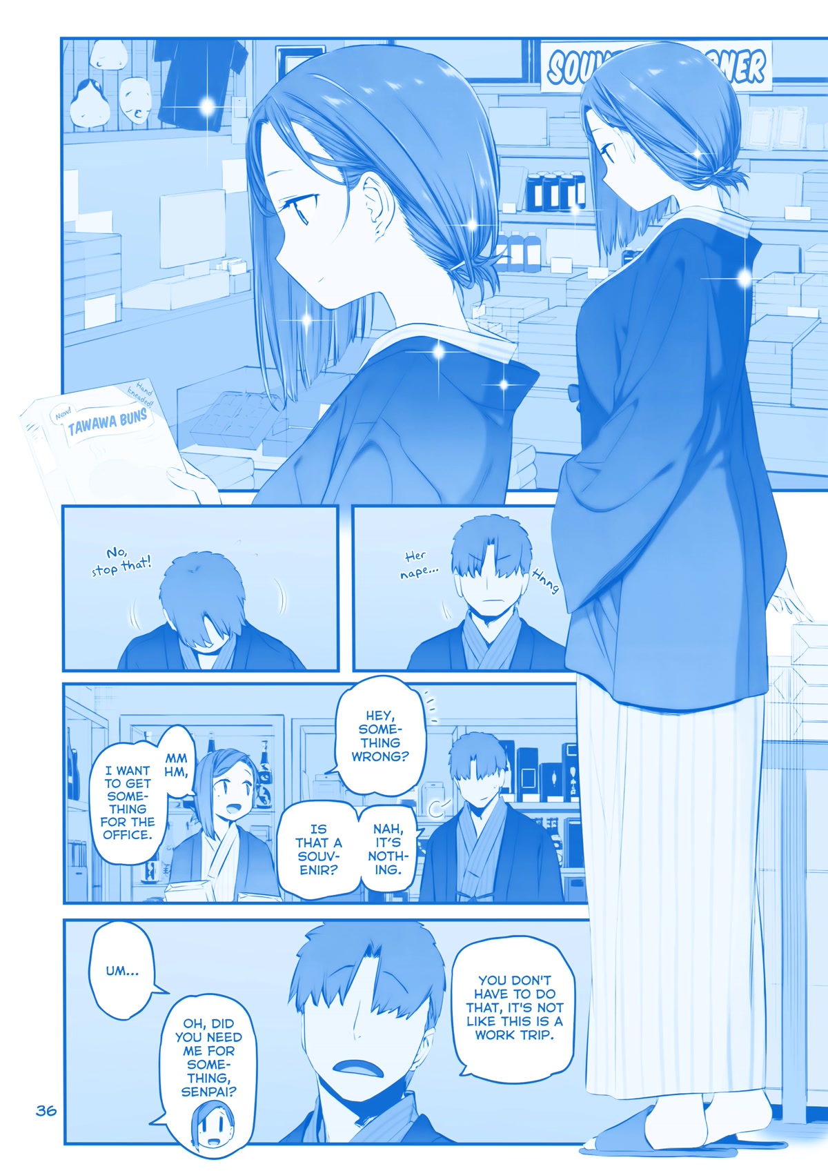 Getsuyoubi no Tawawa Chapter 29 page 8 - Chapter 29: Part IX - Manga: "Kouhai-chan and the Hot Spring"