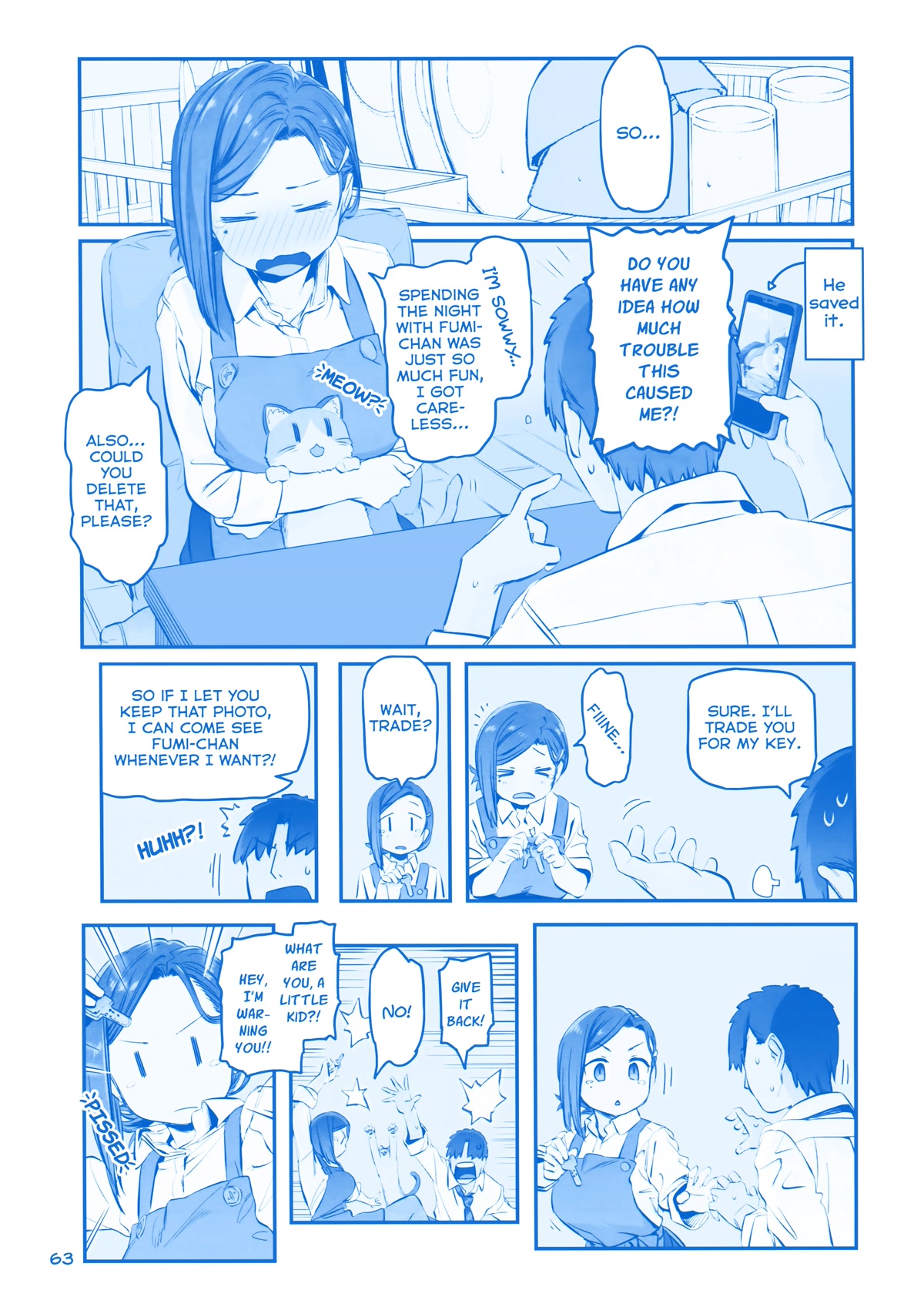 Getsuyoubi no Tawawa Chapter 30 page 11 - Chapter 30: Part IX - Manga: "Kouhai-chan and the Cat"