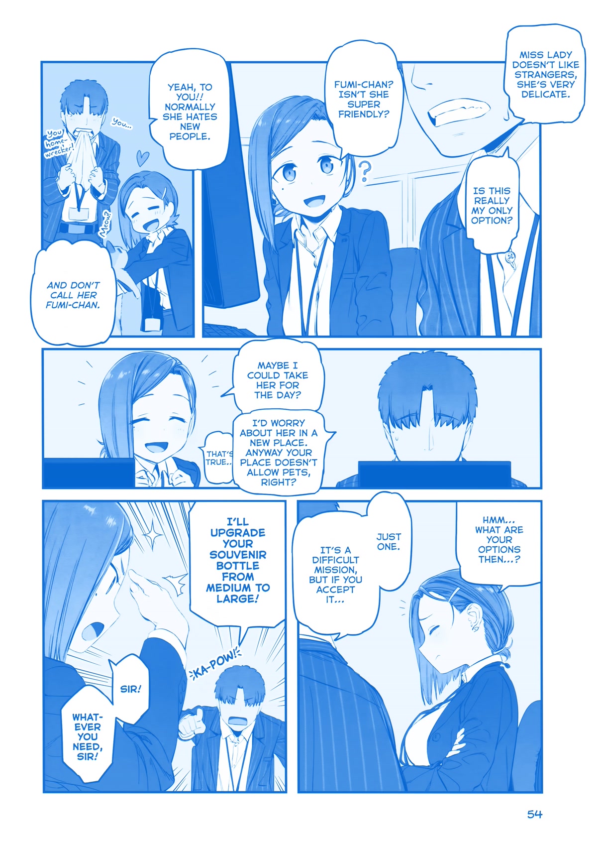 Getsuyoubi no Tawawa Chapter 30 page 2 - Chapter 30: Part IX - Manga: "Kouhai-chan and the Cat"