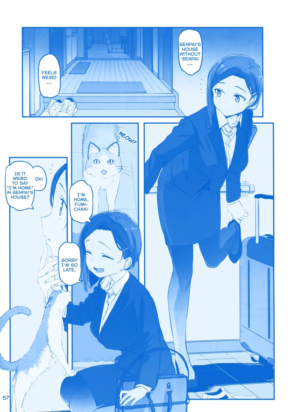 Getsuyoubi no Tawawa Chapter 30 page 5 - Chapter 30: Part IX - Manga: "Kouhai-chan and the Cat"