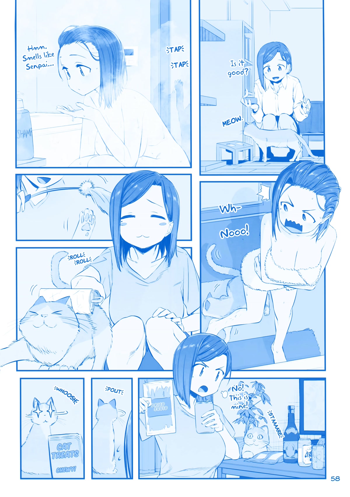 Getsuyoubi no Tawawa Chapter 30 page 6 - Chapter 30: Part IX - Manga: "Kouhai-chan and the Cat"
