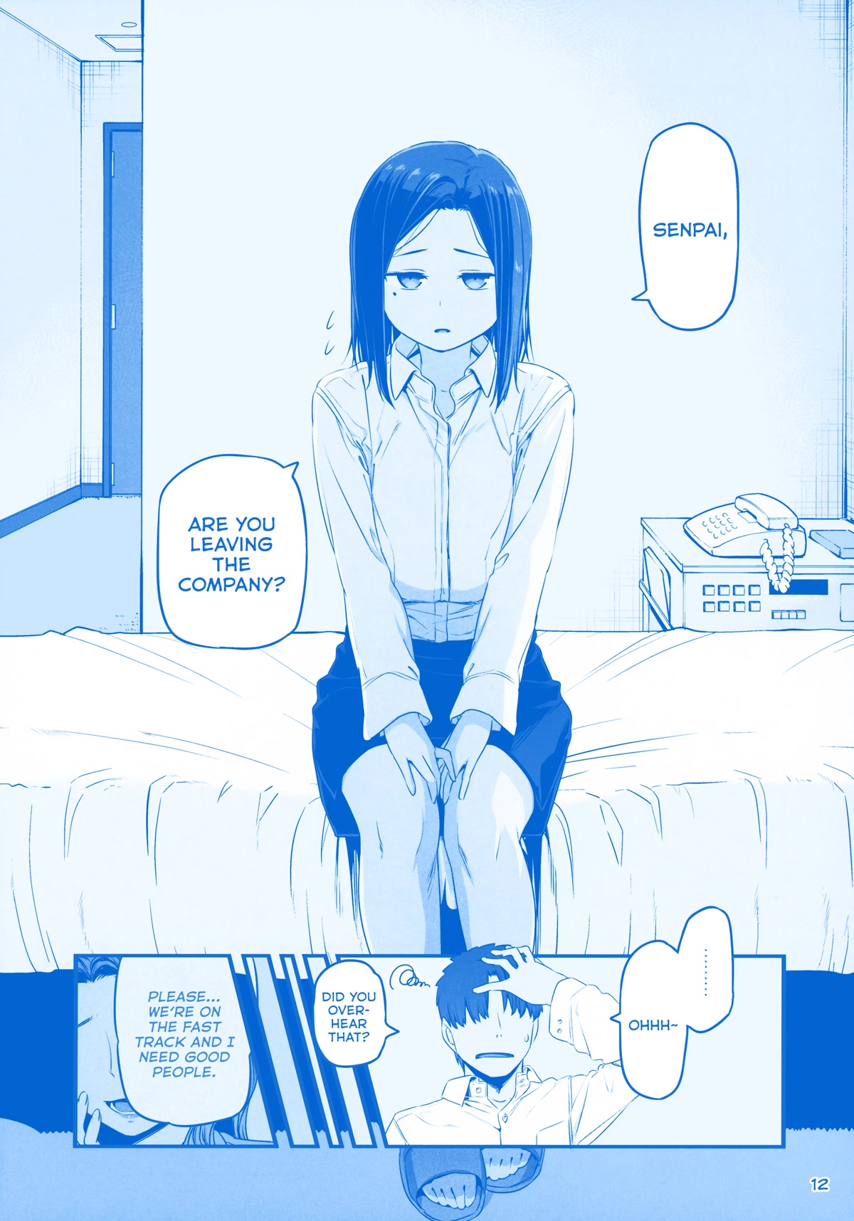 Getsuyoubi no Tawawa Chapter 32 page 11 - Chapter 32: Extra: Unpublished Story: "Business Trip Hotel" (Kouhai-chan)