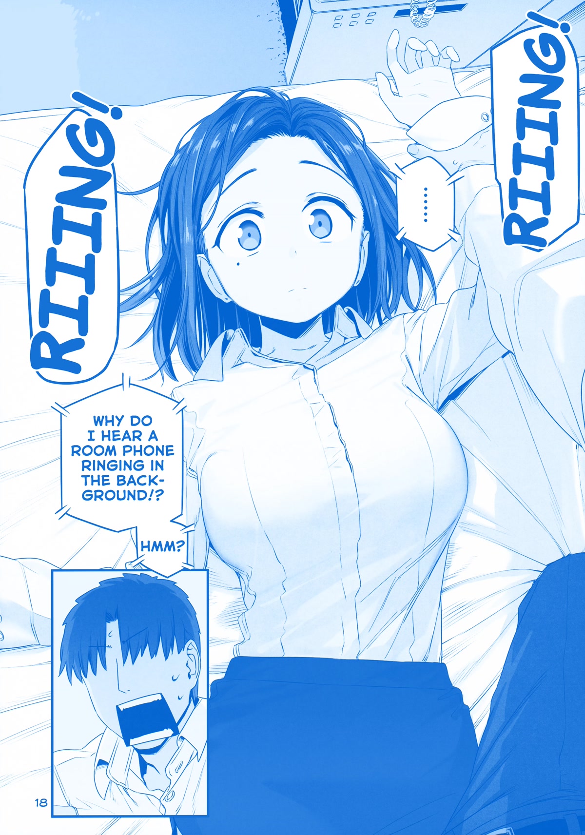 Getsuyoubi no Tawawa Chapter 32 page 17 - Chapter 32: Extra: Unpublished Story: "Business Trip Hotel" (Kouhai-chan)