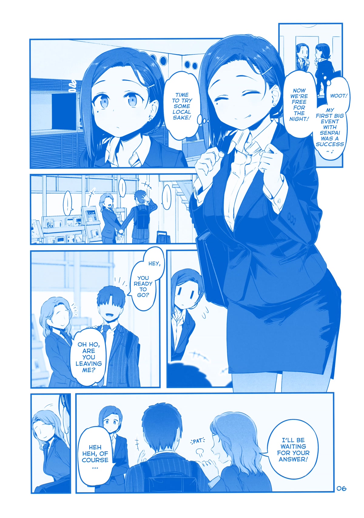 Getsuyoubi no Tawawa Chapter 32 page 5 - Chapter 32: Extra: Unpublished Story: "Business Trip Hotel" (Kouhai-chan)