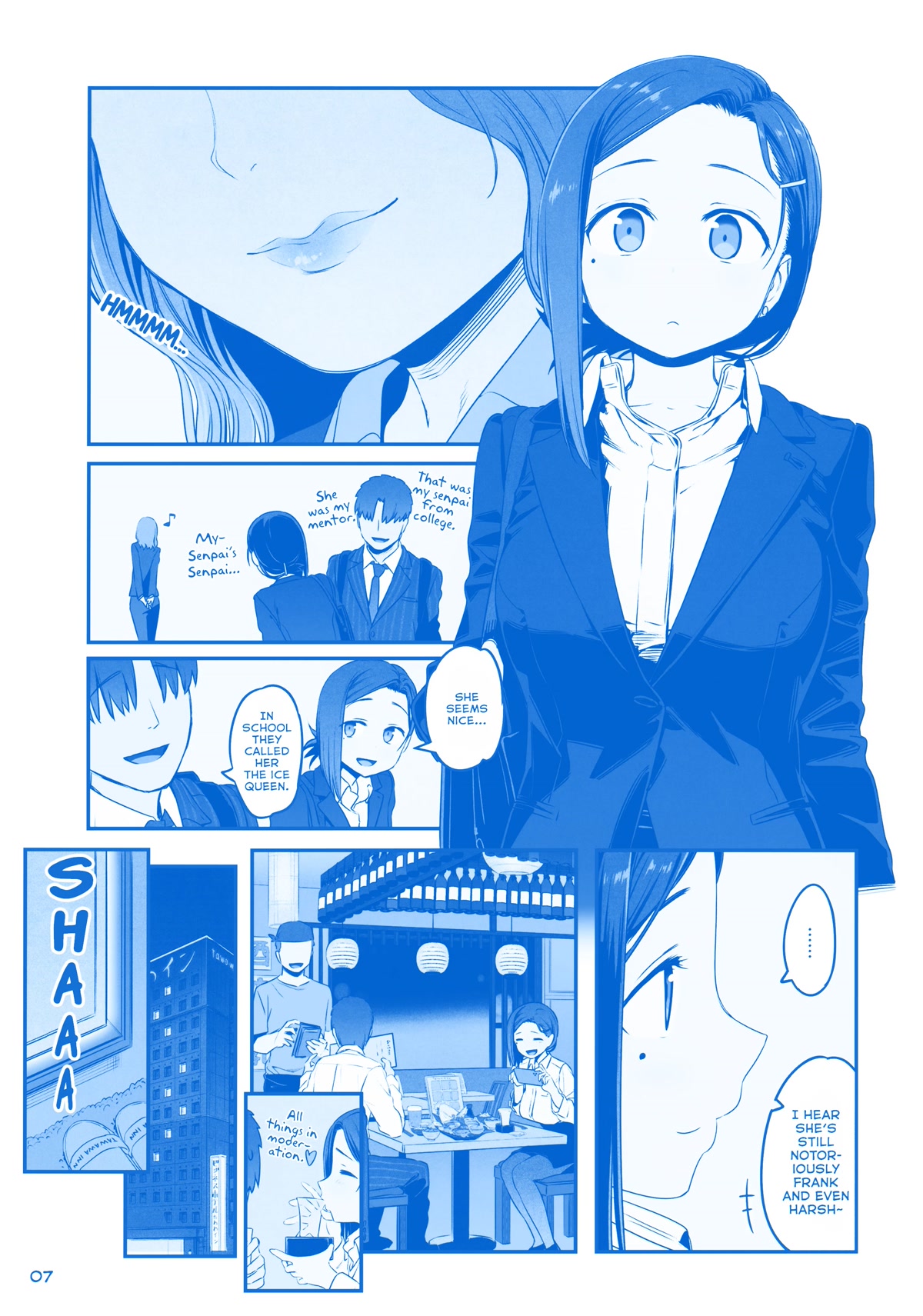 Getsuyoubi no Tawawa Chapter 32 page 6 - Chapter 32: Extra: Unpublished Story: "Business Trip Hotel" (Kouhai-chan)