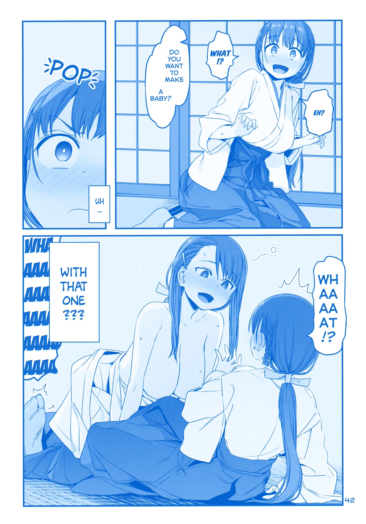 Getsuyoubi no Tawawa Chapter 34 page 11 - Chapter 34: Extra: Unpublished Story: "New Year's Shrine Temp Job" (Ai-chan / Jitome / Maegami)