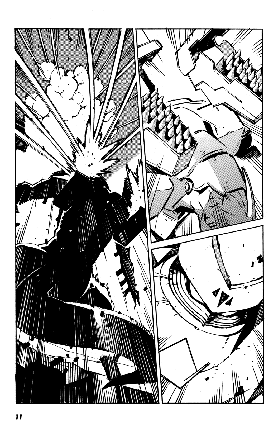 Getter Robo Anthology - Shinka no Ishi Chapter 1.2 page 12 - Chapter 1 v2 : The Final Ten Seconds of Space by Shimizu Eiichi × Shimoguchi Tomoh...