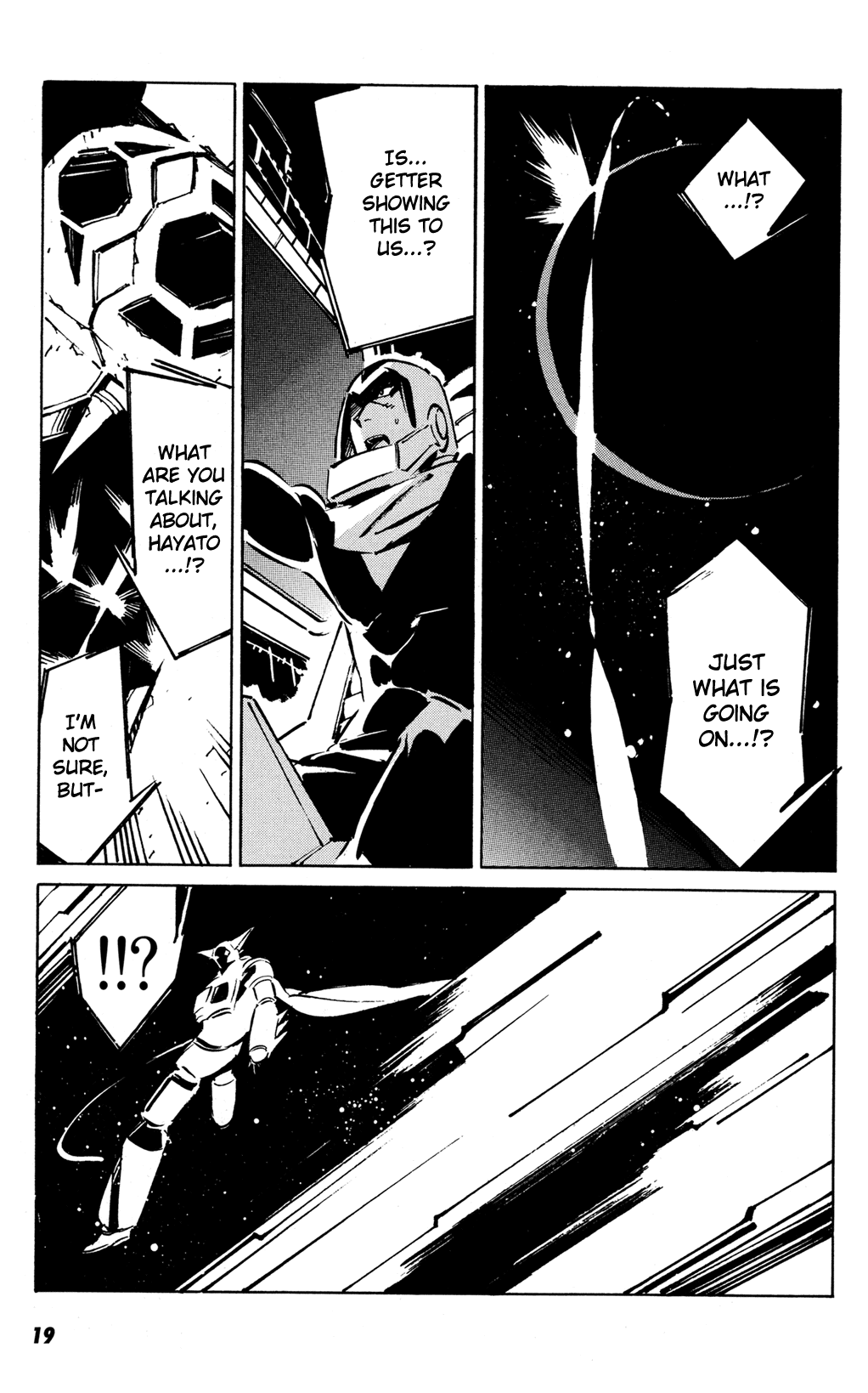 Getter Robo Anthology - Shinka no Ishi Chapter 1.2 page 20 - Chapter 1 v2 : The Final Ten Seconds of Space by Shimizu Eiichi × Shimoguchi Tomoh...