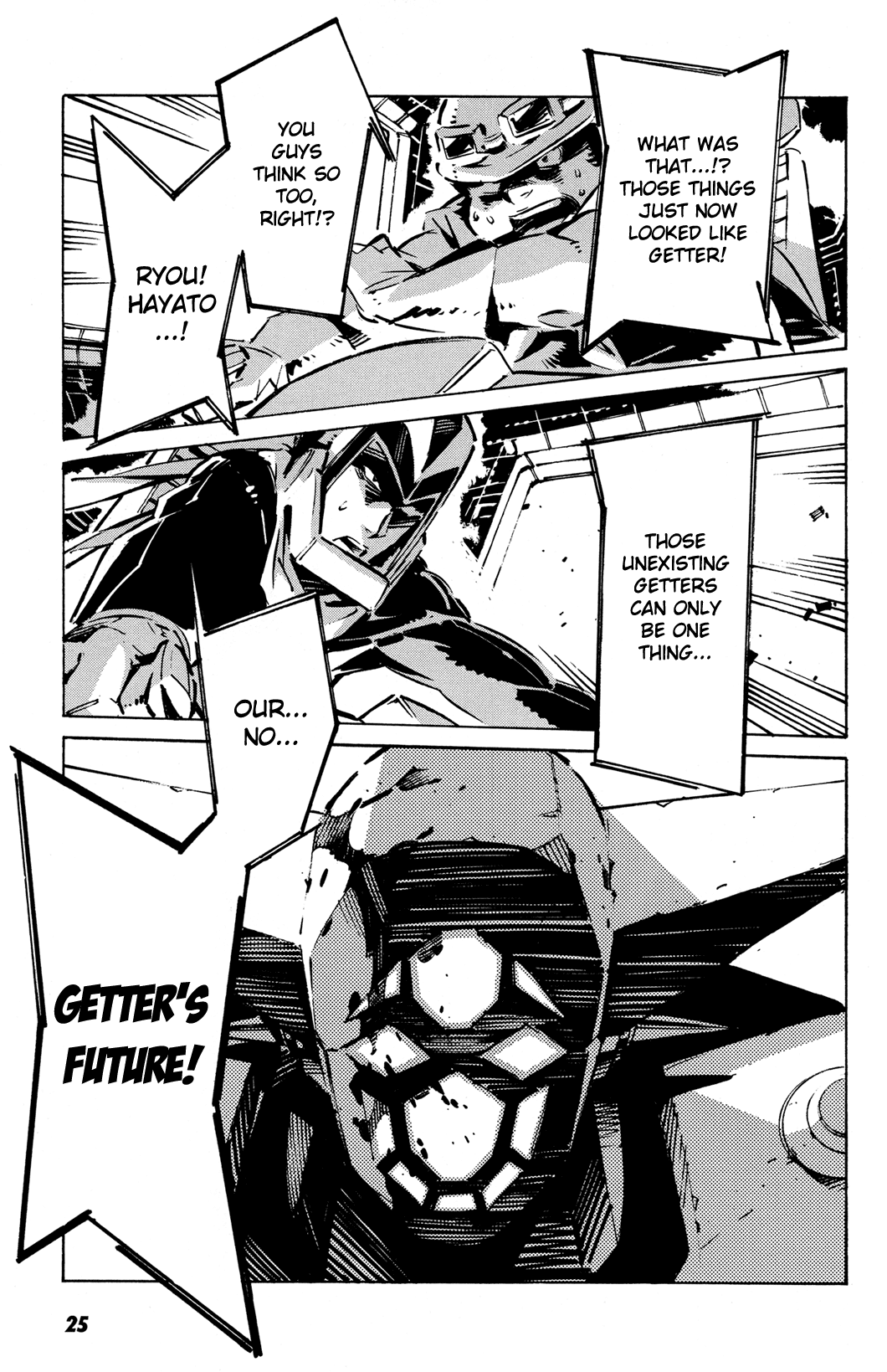 Getter Robo Anthology - Shinka no Ishi Chapter 1.2 page 25 - Chapter 1 v2 : The Final Ten Seconds of Space by Shimizu Eiichi × Shimoguchi Tomoh...