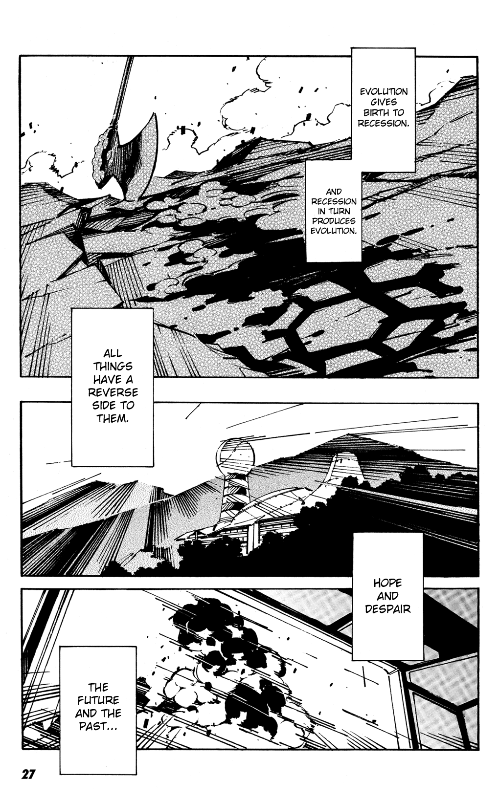 Getter Robo Anthology - Shinka no Ishi Chapter 1.2 page 27 - Chapter 1 v2 : The Final Ten Seconds of Space by Shimizu Eiichi × Shimoguchi Tomoh...