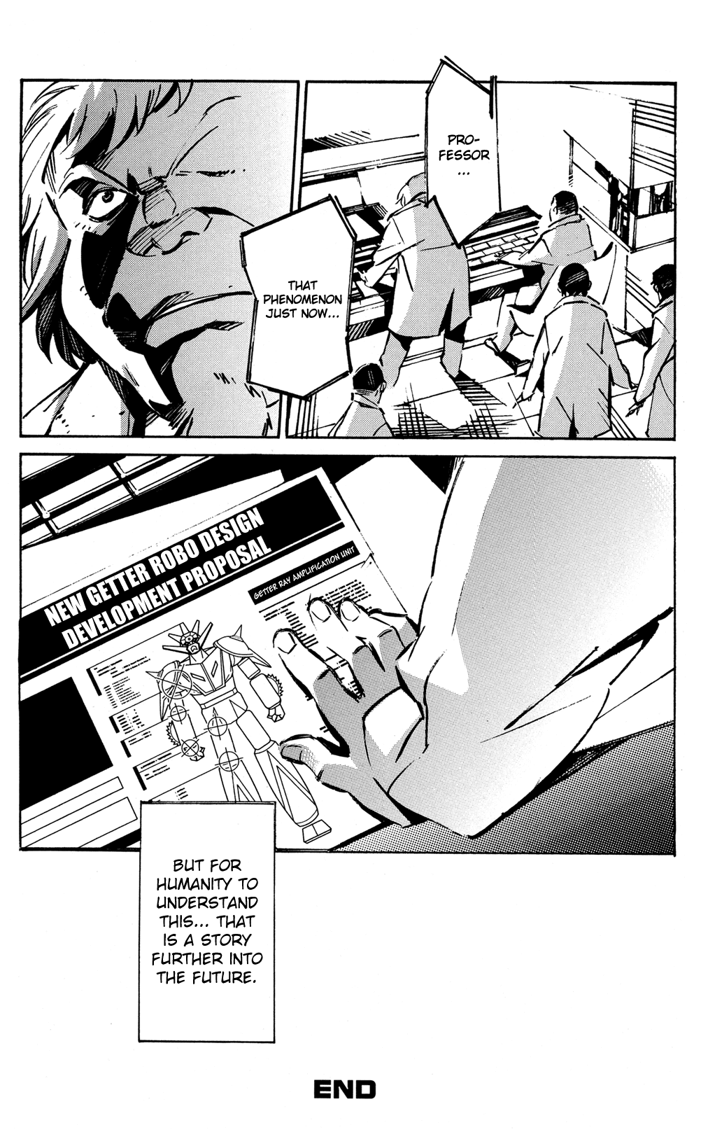 Getter Robo Anthology - Shinka no Ishi Chapter 1.2 page 28 - Chapter 1 v2 : The Final Ten Seconds of Space by Shimizu Eiichi × Shimoguchi Tomoh...