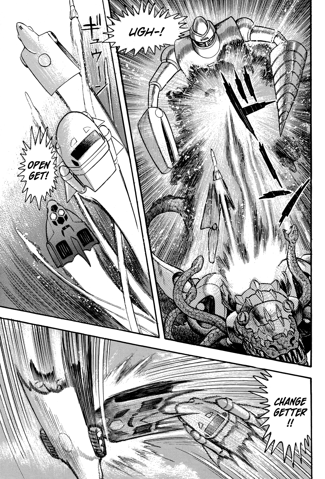 Getter Robo Anthology - Shinka no Ishi Chapter 3.2 page 11 - Chapter 3 v2 : The Girl from the Dinosaur Empire by Nagai Go & Dynamic Pro