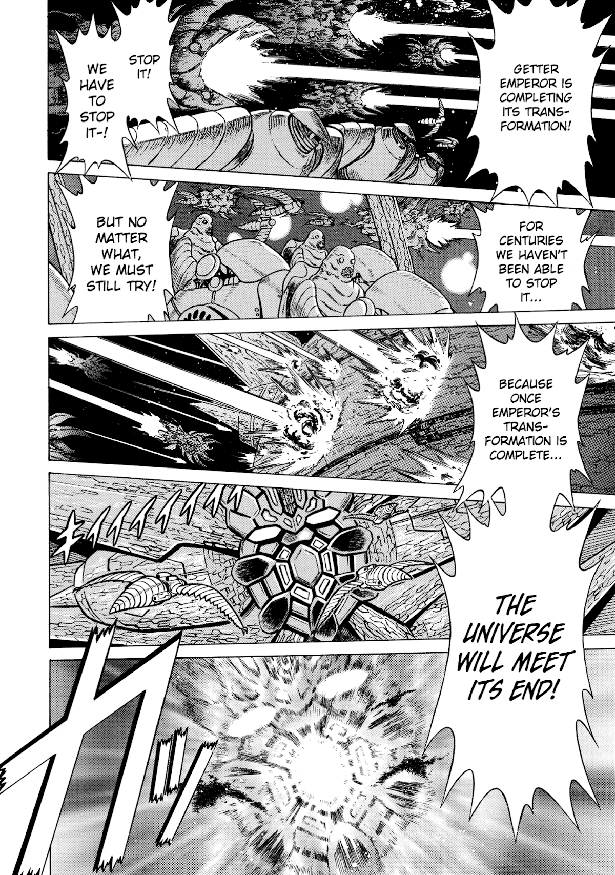 Getter Robo Anthology - Shinka no Ishi Chapter 6.2 page 14 - Chapter 6 v2 : Getter Robo Go - United Robot Army by Imaishi Hiroyuki [End]