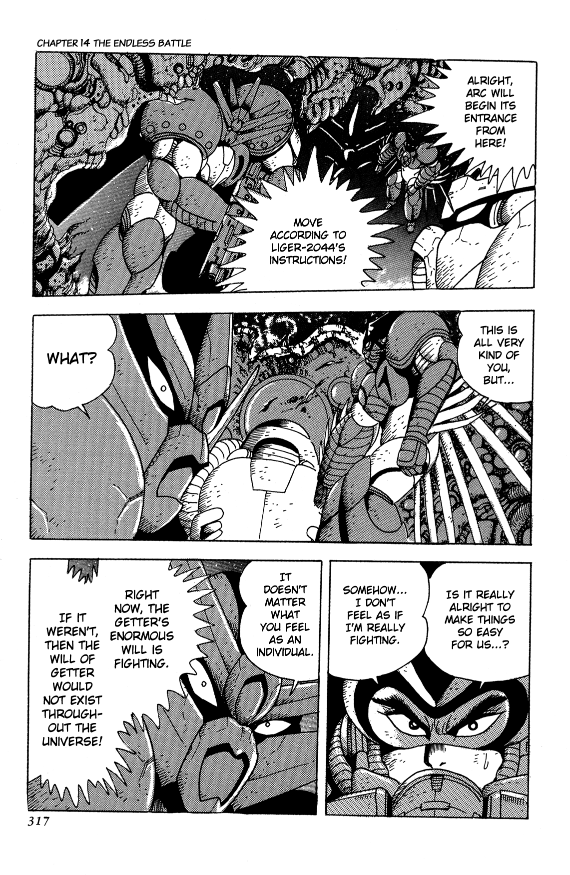 Getter Robo Arc Chapter 14.2 page 13 - Chapter 14 v2 : The Endless Battle [End]