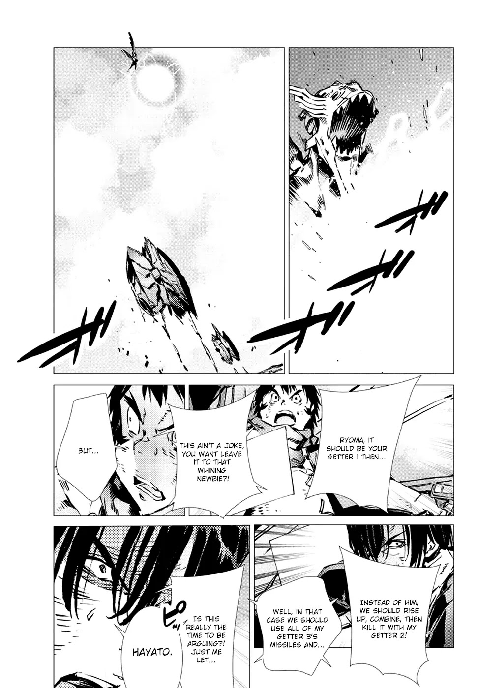 Getter Robo Devolution - Uchuu Saigo no 3-punkan Chapter 11 page 25 - Chapter 11: Three Hearts, One Justice