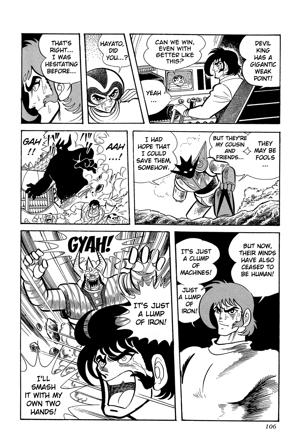 Getter Robo G Chapter 1.2 page 104 - Chapter 1 v2 : The Devil King's Challenge