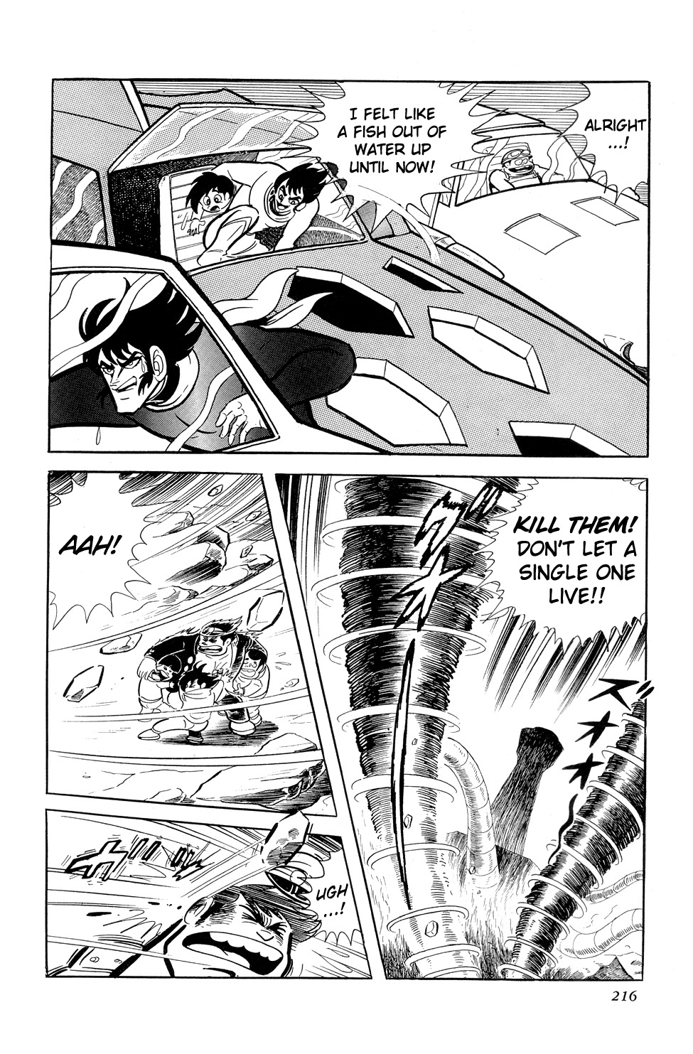 Getter Robo Chapter 10 page 56 - Chapter 10: Twister of Terror
