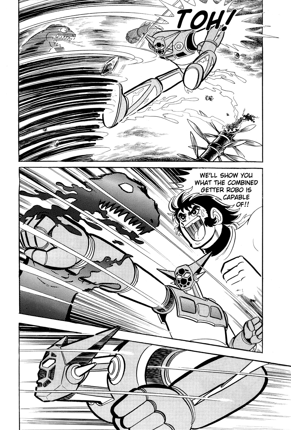 Getter Robo Chapter 10 page 61 - Chapter 10: Twister of Terror