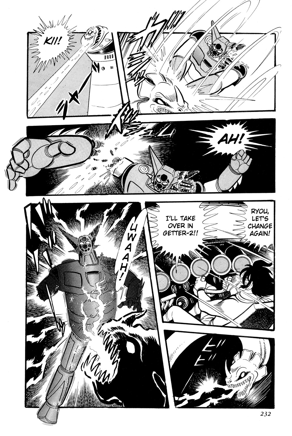 Getter Robo Chapter 10 page 72 - Chapter 10: Twister of Terror