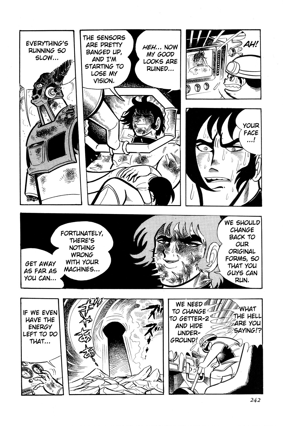 Getter Robo Chapter 10 page 82 - Chapter 10: Twister of Terror