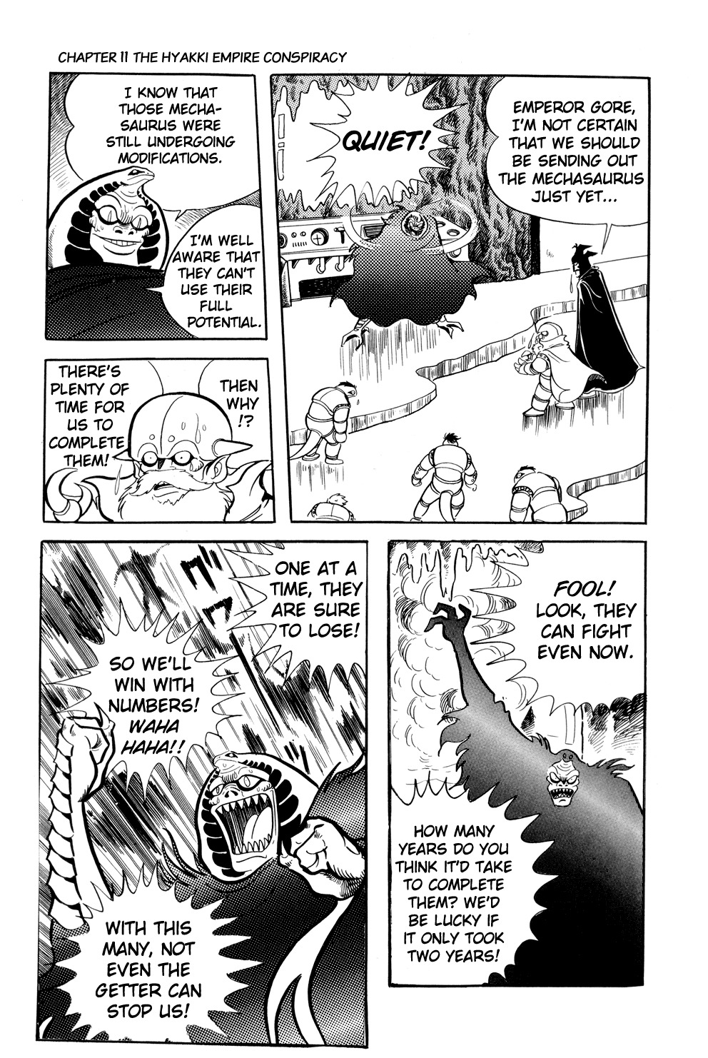 Getter Robo Chapter 11 page 73 - Chapter 11: The Hyakki Empire Conspiracy