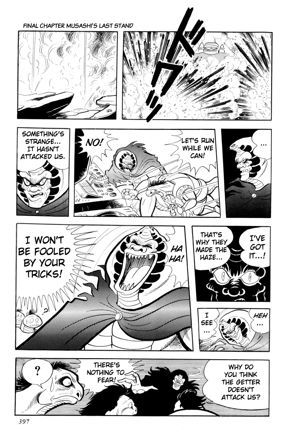 Getter Robo Chapter 13 page 36 - Chapter 13: Musashi's Last Stand