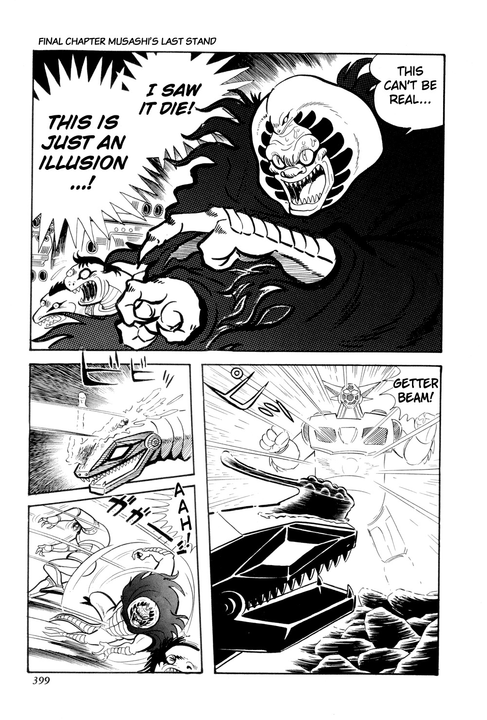 Getter Robo Chapter 13 page 38 - Chapter 13: Musashi's Last Stand