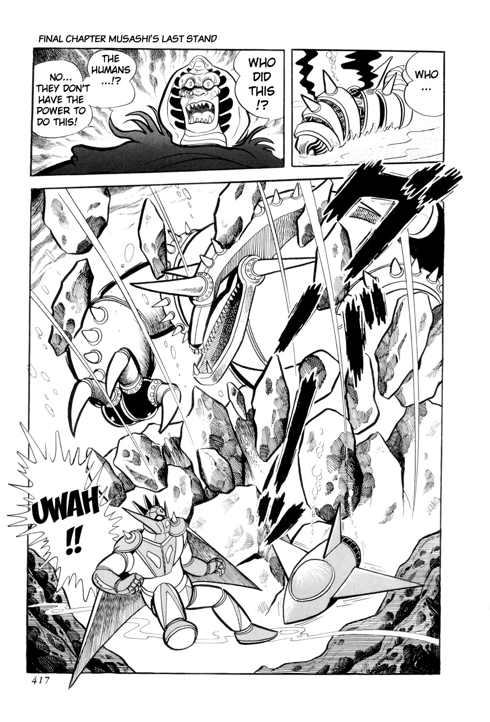 Getter Robo Chapter 13 page 56 - Chapter 13: Musashi's Last Stand