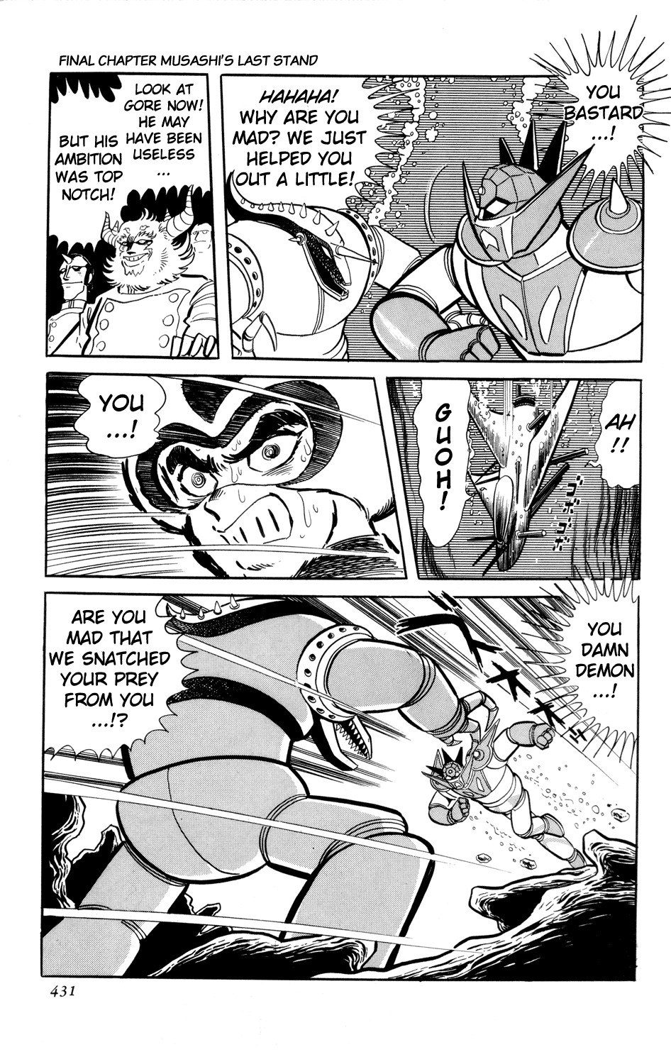 Getter Robo Chapter 13 page 70 - Chapter 13: Musashi's Last Stand
