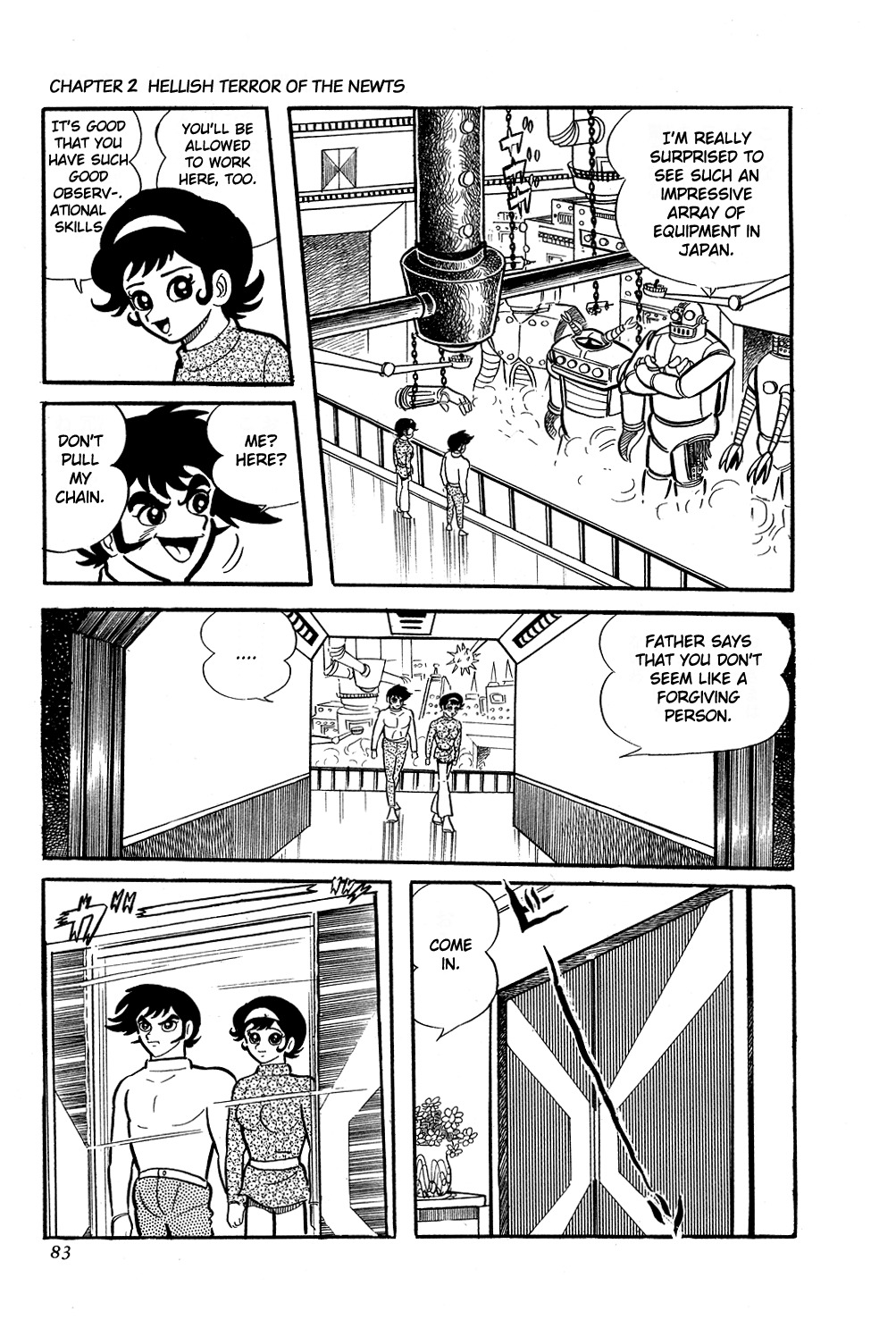 Getter Robo Chapter 2 page 13 - Chapter 2: Hellish Terror of the Newts