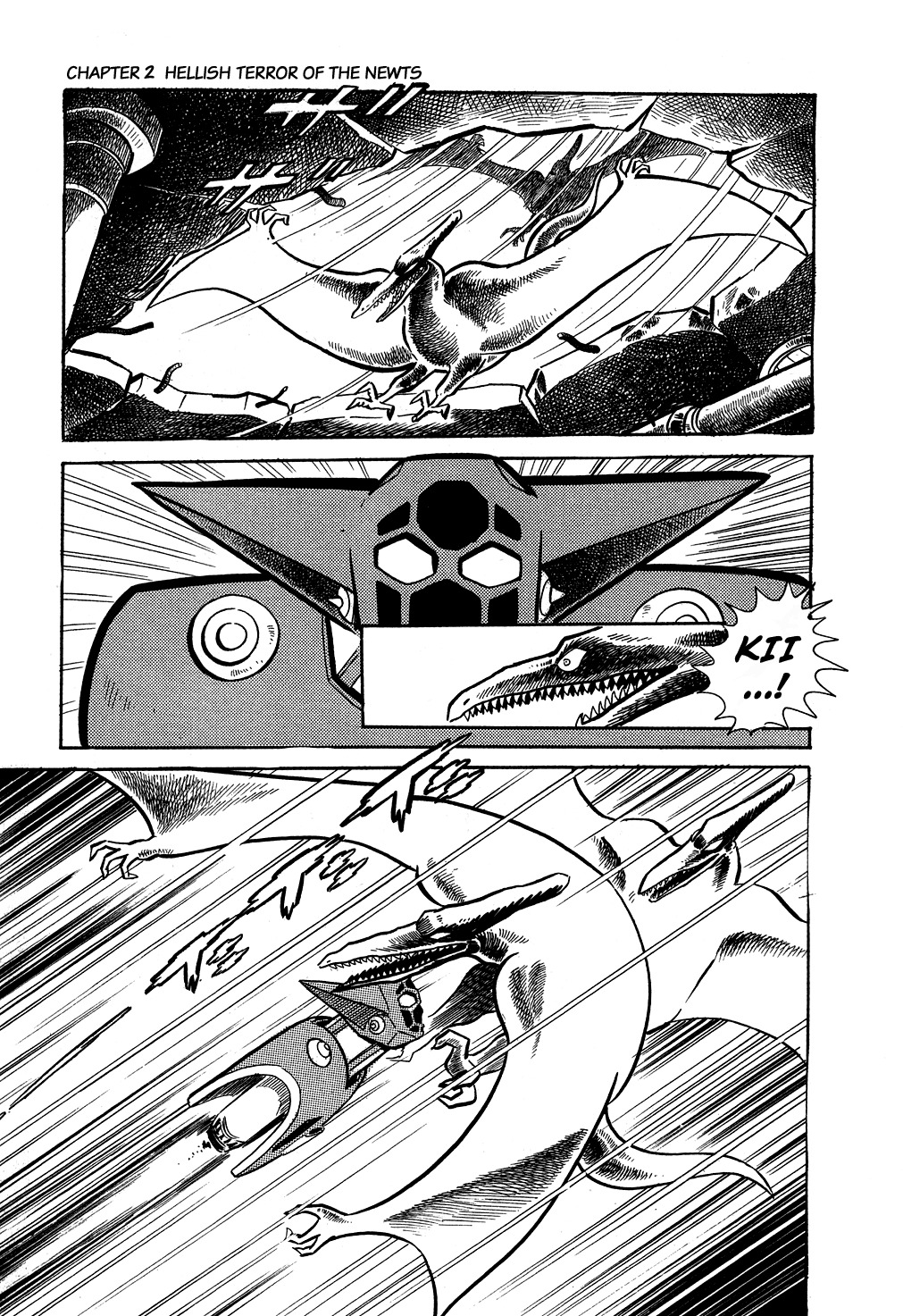 Getter Robo Chapter 2 page 45 - Chapter 2: Hellish Terror of the Newts