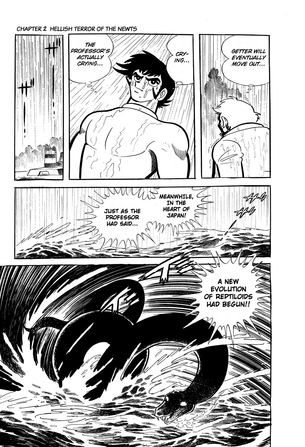 Getter Robo Chapter 2 page 49 - Chapter 2: Hellish Terror of the Newts