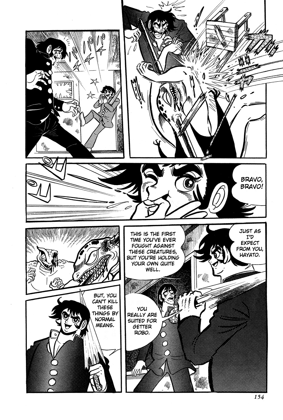 Getter Robo Chapter 3 page 34 - Chapter 3: Hayato's School House