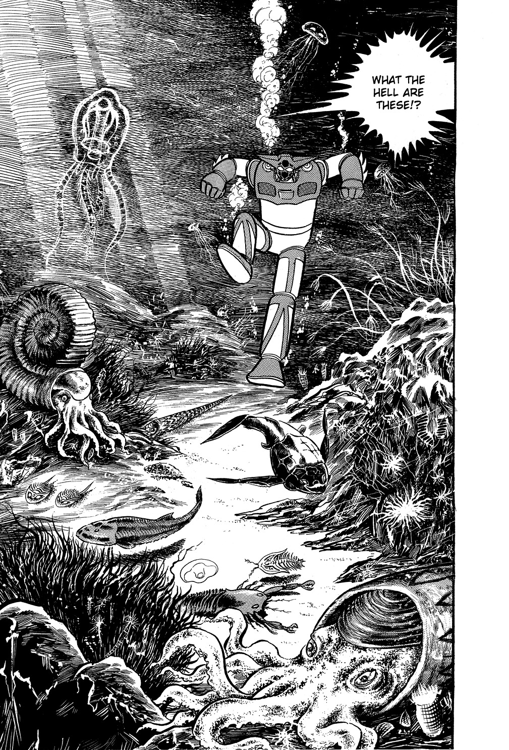 Getter Robo Chapter 5 page 13 - Chapter 5: Dark Lord of the Depths, Gore