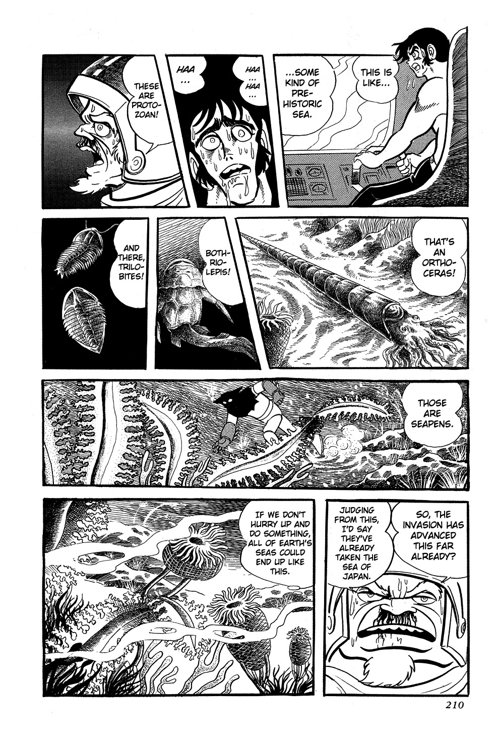 Getter Robo Chapter 5 page 14 - Chapter 5: Dark Lord of the Depths, Gore