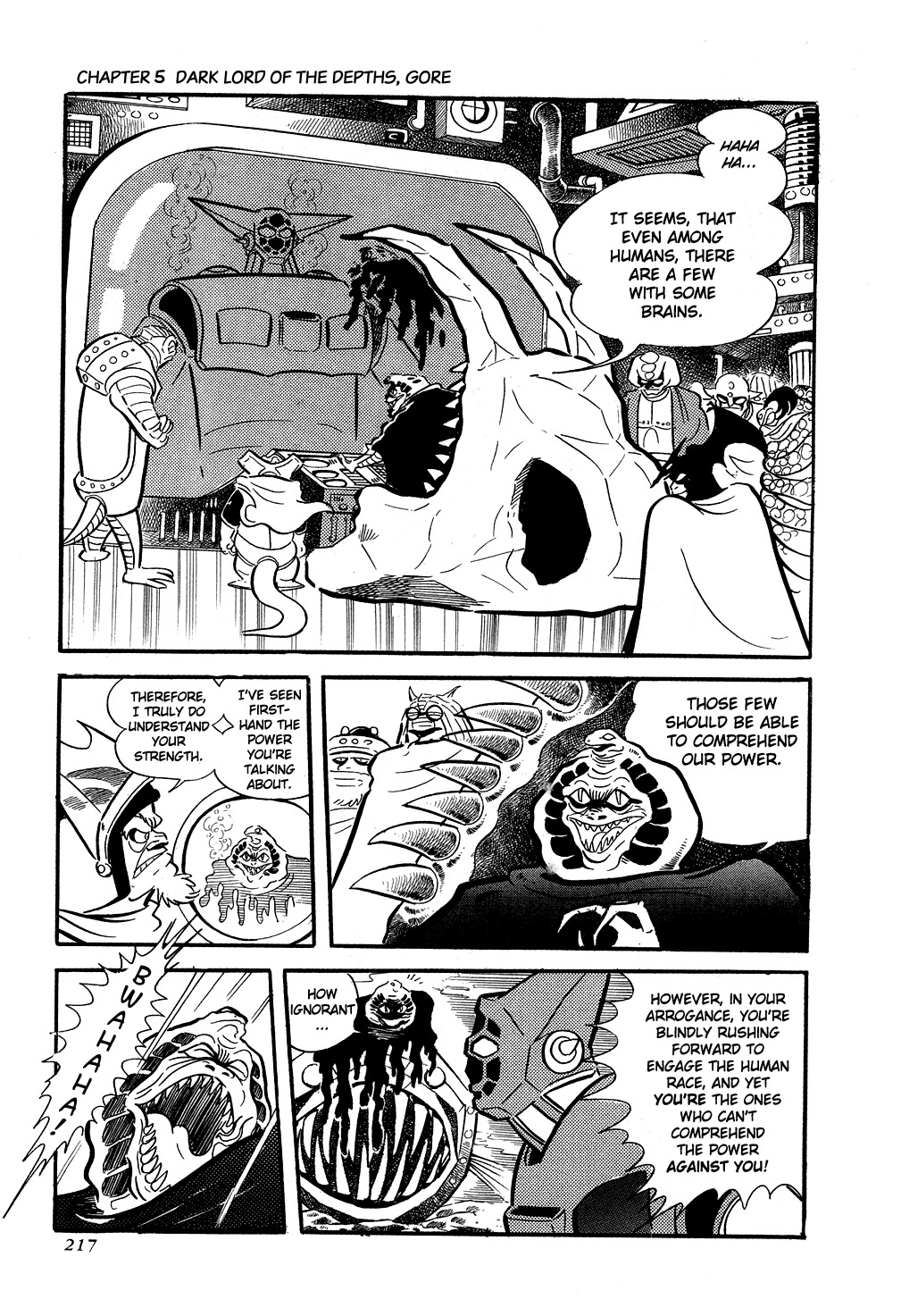 Getter Robo Chapter 5 page 21 - Chapter 5: Dark Lord of the Depths, Gore