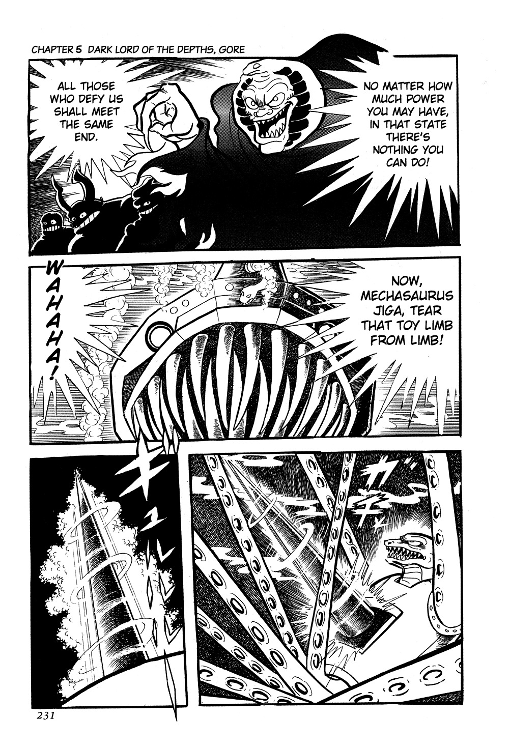 Getter Robo Chapter 5 page 35 - Chapter 5: Dark Lord of the Depths, Gore